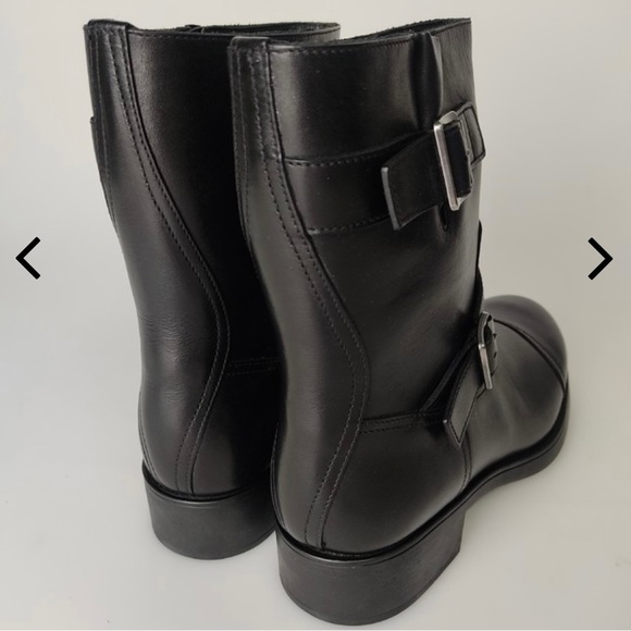 Brand new leather Prada boots with buckles VINTAGE - Picture 7 of 8